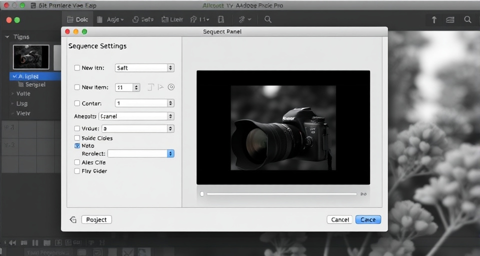 Creating new sequence in Premiere by dragging clip onto New Item icon