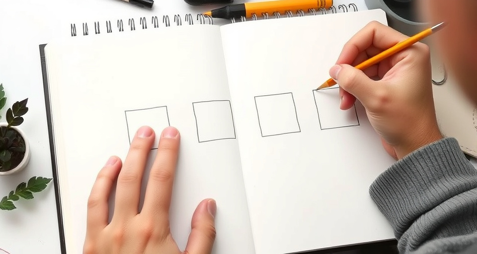 Multiple versions of the same simple shape drawn on a page